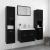Set mobilier de baie, negru, lemn prelucrat GartenMobel Dekor