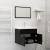Set mobilier de baie, negru, lemn prelucrat GartenMobel Dekor