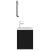 Set mobilier de baie, negru, lemn prelucrat GartenMobel Dekor