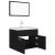 Set mobilier de baie, negru, lemn prelucrat GartenMobel Dekor