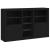 Servantă cu lumini LED, negru, 162x37x100 cm GartenMobel Dekor