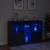 Servantă cu lumini LED, negru, 162x37x100 cm GartenMobel Dekor