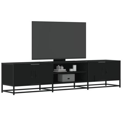 Comodă TV, negru, 180x35x41 cm, lemn prelucrat GartenMobel Dekor