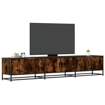 Dulap TV, stejar fumuriu, 210x35x41 cm, lemn prelucrat GartenMobel Dekor