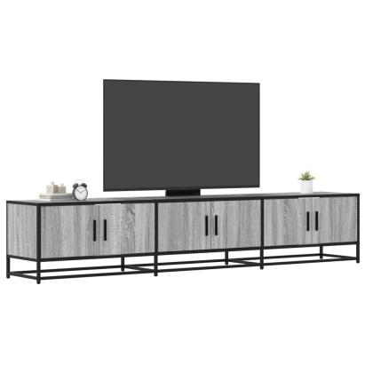 Dulap TV, gri sonoma, 210x35x41 cm, lemn prelucrat GartenMobel Dekor