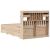 Pat cu bibliotecă fără saltea, 135x190 cm, lemn masiv de pin GartenMobel Dekor