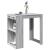 Masă de bar, Sonoma gri, 102x70x103,5 cm, lemn prelucrat GartenMobel Dekor