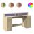 Birou cu lumini LED stejar sonoma, 160x55x91 cm, lemn prelucrat GartenMobel Dekor