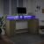 Birou cu lumini LED stejar sonoma, 160x55x91 cm, lemn prelucrat GartenMobel Dekor