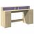 Birou cu lumini LED stejar sonoma, 160x55x91 cm, lemn prelucrat GartenMobel Dekor