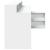 Birou cu lumini LED, alb, 200x104x91 cm, lemn prelucrat GartenMobel Dekor