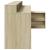 Birou cu lumini LED stejar sonoma, 200x104x91cm, lemn prelucrat GartenMobel Dekor