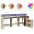Birou cu lumini LED stejar sonoma, 200x104x91cm, lemn prelucrat GartenMobel Dekor