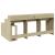 Birou cu lumini LED stejar sonoma, 200x104x91cm, lemn prelucrat GartenMobel Dekor