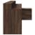 Birou cu lumini LED, stejar maro, 200x104x91 cm, lemn prelucrat GartenMobel Dekor
