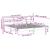 Cadru de pat fără saltea, 200x200 cm, lemn masiv pin GartenMobel Dekor