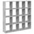 Bibliotecă, gri beton, 137,5x29x137,5 cm, lemn prelucrat GartenMobel Dekor