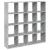 Bibliotecă, gri beton, 137,5x29x137,5 cm, lemn prelucrat GartenMobel Dekor