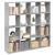 Bibliotecă, gri beton, 137,5x29x137,5 cm, lemn prelucrat GartenMobel Dekor