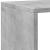 Bibliotecă, gri beton, 137,5x29x137,5 cm, lemn prelucrat GartenMobel Dekor