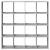 Bibliotecă, gri beton, 137,5x29x137,5 cm, lemn prelucrat GartenMobel Dekor
