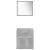 Set mobilier de baie, 4 piese, gri beton, lemn compozit GartenMobel Dekor