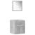 Set mobilier de baie, 4 piese, gri beton, lemn compozit GartenMobel Dekor