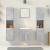 Set mobilier de baie, 5 piese, gri beton, lemn prelucrat GartenMobel Dekor