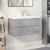 Set mobilier de baie, 2 piese, gri beton, lemn compozit GartenMobel Dekor