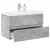 Set mobilier de baie, 2 piese, gri beton, lemn compozit GartenMobel Dekor