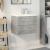 Set mobilier de baie, 2 piese, gri beton, lemn compozit GartenMobel Dekor
