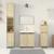 Set mobilier de baie, 4 piese, stejar sonoma, lemn prelucrat GartenMobel Dekor