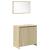 Set mobilier de baie, 4 piese, stejar sonoma, lemn prelucrat GartenMobel Dekor