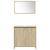 Set mobilier de baie, 4 piese, stejar sonoma, lemn prelucrat GartenMobel Dekor