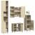 Set mobilier de baie, 4 piese, stejar sonoma, lemn prelucrat GartenMobel Dekor