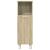 Set mobilier de baie, 3 piese, stejar sonoma, lemn prelucrat GartenMobel Dekor