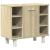 Set mobilier de baie, 3 piese, stejar sonoma, lemn prelucrat GartenMobel Dekor
