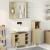 Set mobilier de baie, 3 piese, stejar sonoma, lemn prelucrat GartenMobel Dekor