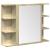 Set mobilier de baie, 3 piese, stejar sonoma, lemn prelucrat GartenMobel Dekor