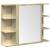 Set mobilier de baie, 3 piese, stejar sonoma, lemn prelucrat GartenMobel Dekor