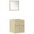 Set mobilier de baie, 4 piese, stejar sonoma, lemn prelucrat GartenMobel Dekor