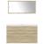 Set mobilier de baie, 3 piese, stejar sonoma, lemn prelucrat GartenMobel Dekor