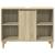 Set mobilier de baie, 3 piese, stejar sonoma, lemn prelucrat GartenMobel Dekor