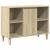 Set mobilier de baie, 3 piese, stejar sonoma, lemn prelucrat GartenMobel Dekor