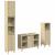 Set mobilier de baie, 3 piese, stejar sonoma, lemn prelucrat GartenMobel Dekor