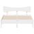 Cadru de pat fără saltea, alb, 140x200 cm, lemn masiv pin GartenMobel Dekor