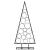 Brad de Crăciun din metal pentru decor, negru, 125 cm GartenMobel Dekor