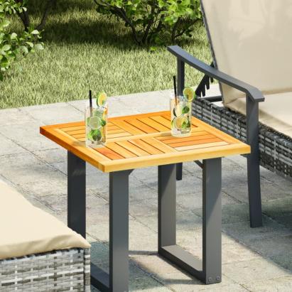 Blat de masă pătrată, 50x50x2 cm, lemn masiv de acacia GartenMobel Dekor