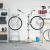 Suport reparare biciclete pliabil reglabil 120-165 cm aluminiu GartenMobel Dekor
