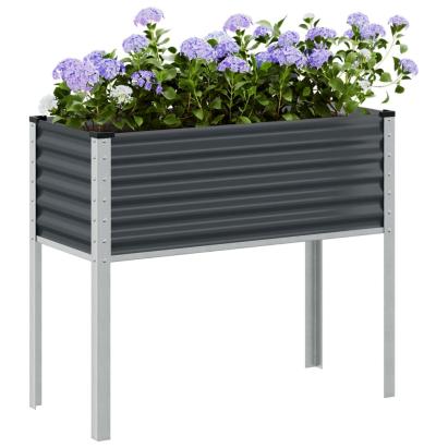 Jardinieră de grădină, antracit, 100x41x90 cm, oțel GartenMobel Dekor